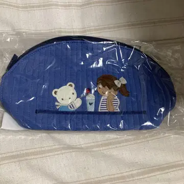 familiar 비오는날 콜라보 파우치 블루