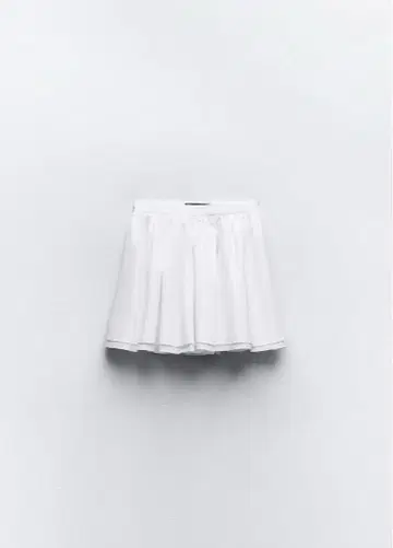 ZARA 화이트 플리츠 스커트 M 사이즈