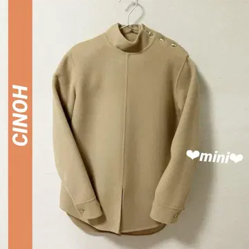 [ CINOH ] 골드 버튼 울 치노 38 베이지 고급
