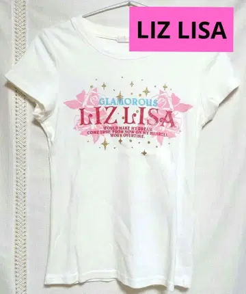 레어 가격 인하 중 새상품급 LIZ LISA 리즈리사 반팔T셔츠 자수
