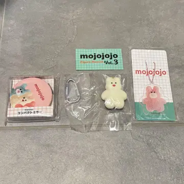모조조조 피규어 마스코트 아크릴 키링 거울 토끼 3종 세트