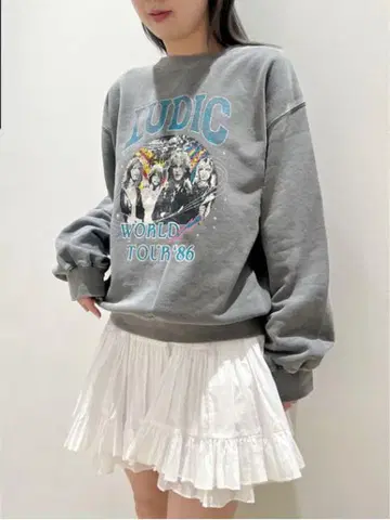 SNIDEL 코튼 볼륨 미니 스커트 WHT 화이트 1