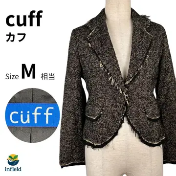 cuff 카프 트위드 자켓 블랙 M 상당 여성용