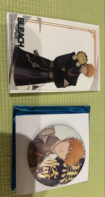 BLEACH 쿠로사키 이치고 상하이 클리어 카드 캔뱃지