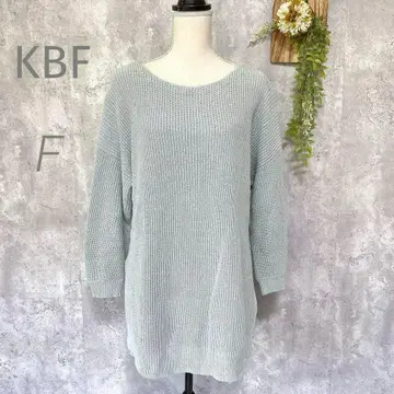 [ KBF ] 니트 튜닉 코튼 블렌드 긴팔 봄/가을용 어반 리서치