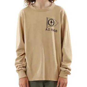 새상품 Champion 챔피온 HEAVY DUTY 롱T 베이지 L