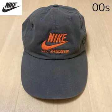 나이키 nike 00s 캡 모자 자수 택 브라운 프리 y2k
