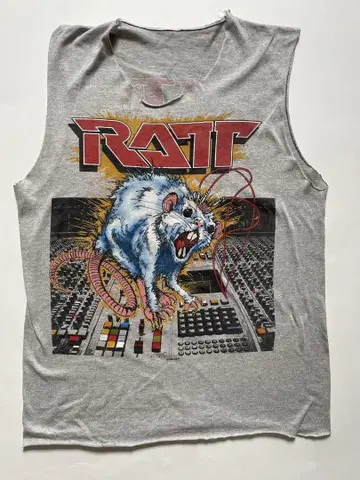 랫 RATT 컷오프 T셔츠 VINTAGE 빈티지