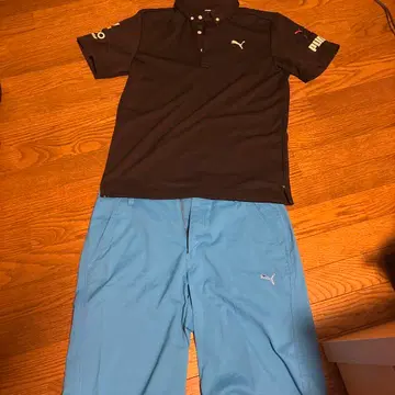 [ 크리스마스 세일 ] 푸마 골프 셔츠 바지 상하의 세트