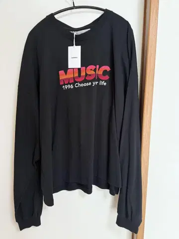 DAIRIK MUSIC 긴팔 티셔츠 프리 사이즈 블랙