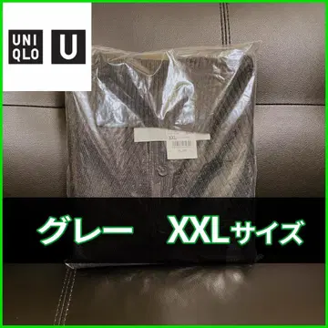 유니클로U 메리노 블렌드 하이넥 가디건 다크 그레이 XXL 사이즈