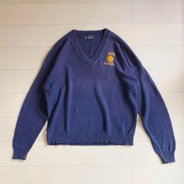 90s ANDREW ROHAN 칼리지 코튼 니트 미국제