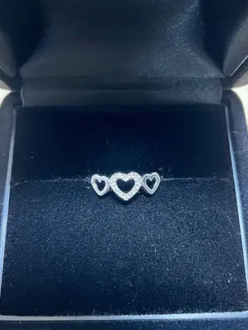 K10WG 10.5호 다이아몬드 반지 0.03ct 하트