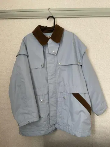 스카이블루 코듀로이 옷깃 자켓 MOUSSY