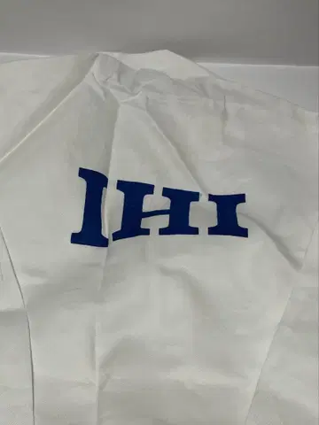 새상품 IHI 기업 로고 오버롤 LL 사이즈 화이트