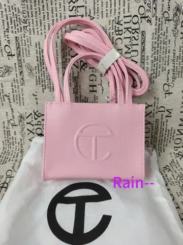 TELFAR 핑크 숄더백 로고 새상품