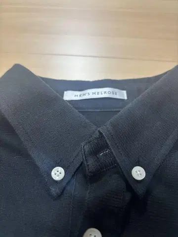 MEN'S MELROSE 블랙 피케 셔츠