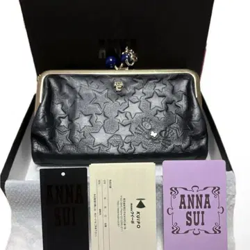 ANNA SUI 안나수이 별 패턴 가마구치 장지갑