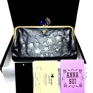 ANNA SUI 안나수이 별 패턴 가마구치 장지갑