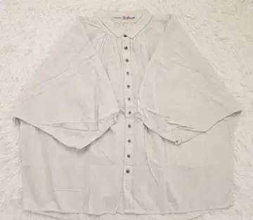 브로캔트 상의 셔츠 7부 소매 돌먼 일본제 코튼 울