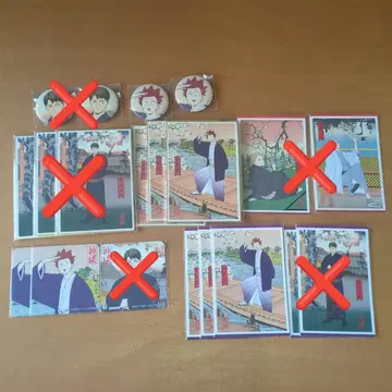 하이큐 사계절 풍경 엽서 코스터 캔뱃지 색지 텐도