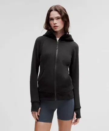 lululemon 룰루레몬 후드티 블랙 풀 집업 후디 블랙