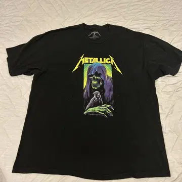 Metallica 스켈레톤 디자인 T셔츠