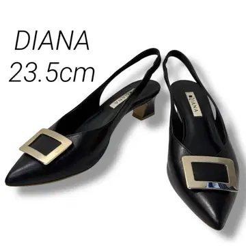 새상품급 DIANA 23.5 백 스트랩 플랫 펌프스 버클