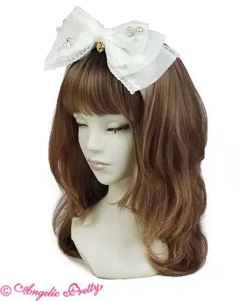 Angelic Pretty Party 리본 헤어밴드 시로