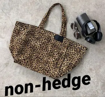 non-hedge 레오파드 무늬 토트백 대용량