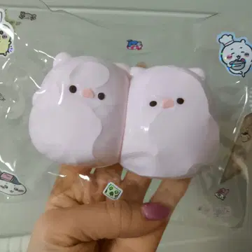 새상품 돼지 2개 연달아 나오는 스퀴즈 쪼물쪼물 나무나무