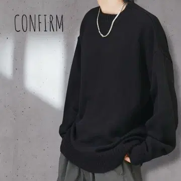 43 [ CONFIRM ] 루즈 실루엣 내추럴 베이직 풀오버 니트