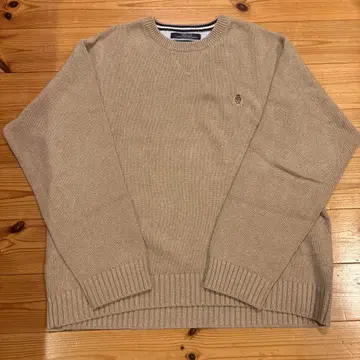 [ 가격 인하 ] tommy hilfiger 니트 스웨터 브라운 XL