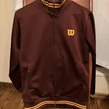 Wilson 브라운 집업 저지 M