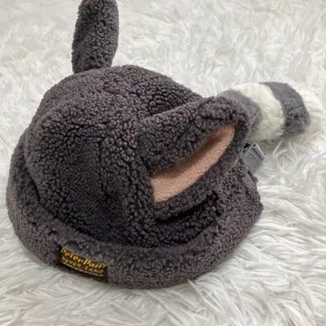 디즈니씨 너구리 팬캡 그레이