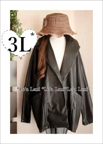 3L*가을*페이크 가죽 자켓*블랙 빅 사이즈*여성용