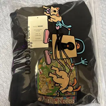 VAULTROOM GOLD SAUCER HOODIE / BLK XL