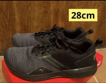 PUMA Fit+ 스니커즈 그레이 x 블랙 러닝 28cm