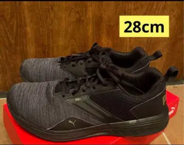 PUMA Fit+ 스니커즈 그레이 x 블랙 러닝 28cm