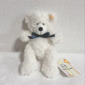 슈타이프 로테 화이트 테디베어 봉제 인형 소프트 steiff