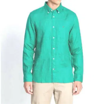 무료배송 새상품 TOMMY HILFIGER 긴팔 포플린 셔츠 XL