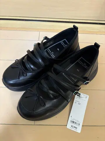 GU 멜리 제인 슈즈 로크 rokh BLACK 블랙 L 새상품