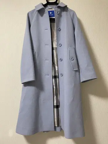 BLUE LABEL 라이트 블루 롱 코트