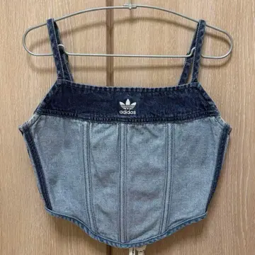 adidas 데님 레이스업 뷔스티에
