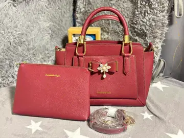 Samantha Vega 버건디 핸드백