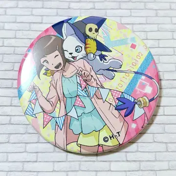 디지몬 어드벤처 캔뱃지 야가미 이슬이(히카리) 테일몬