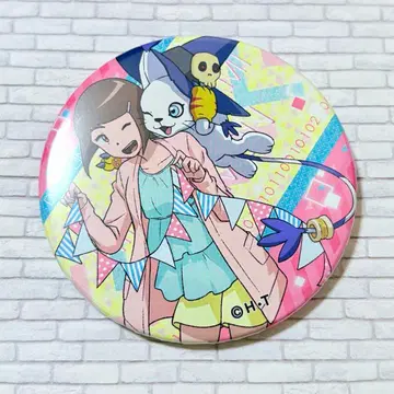 디지몬 어드벤처 캔뱃지 야가미 이슬이(히카리) 테일몬