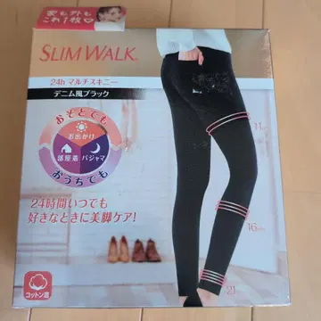 SLIM WALK 블랙 데님풍 블랙 레깅스 M 사이즈
