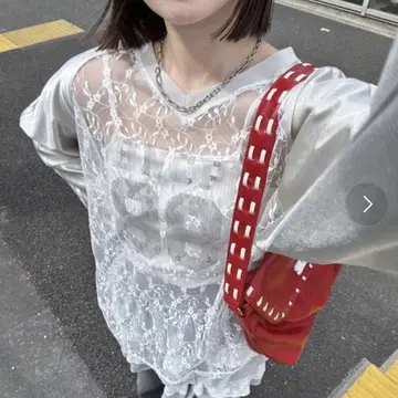 CIAOPANIC 레이스 도킹 풋볼 tee