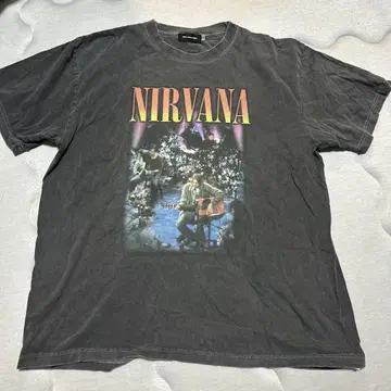 NIRVANA 그래픽 T셔츠 빅 실루엣
